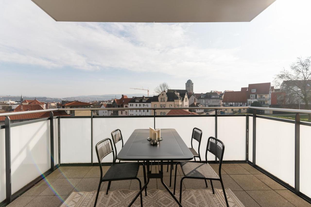 Dwellstay - Modernes Apartment I 55Qm I 2 Zimmer I Kueche I Bad I Terrasse I Tv I Wlan バート・ヘルスフェルト エクステリア 写真
